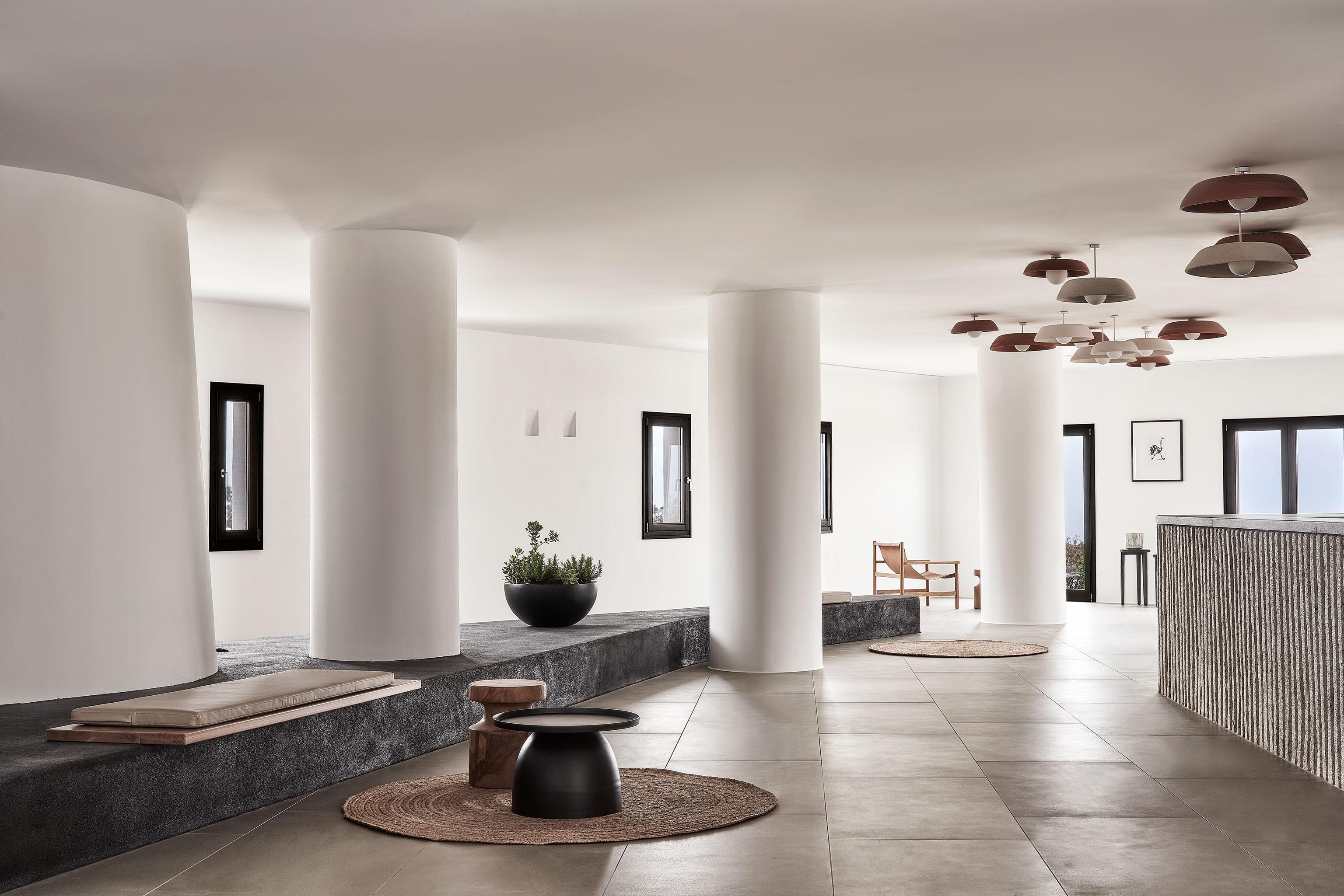 Orama Hotel & Spa Fíra Kültér fotó Interior of the hotel